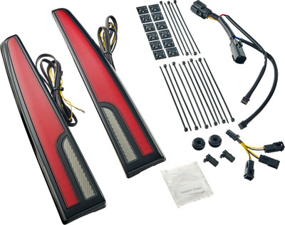 CIRO Tri Glide LED Taillight with Red & Smoke Lenses Part 40086