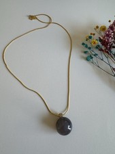 Natural Untreated Agate Sphere Necklace