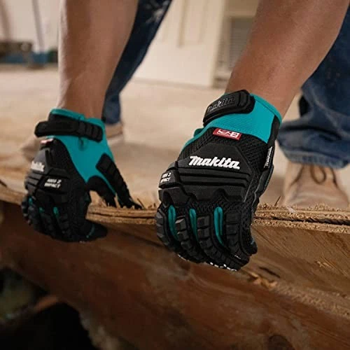 Makita Unisex Impact-rated T 04276 Advanced Demolition Gloves Medium - Image 3 of 4