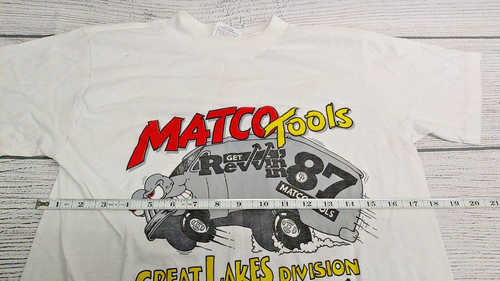 Vintage Matco Tools "Get Revvin in 87" 1987 Single Stitch T-Shirt Men's Large - Picture 6 of 7