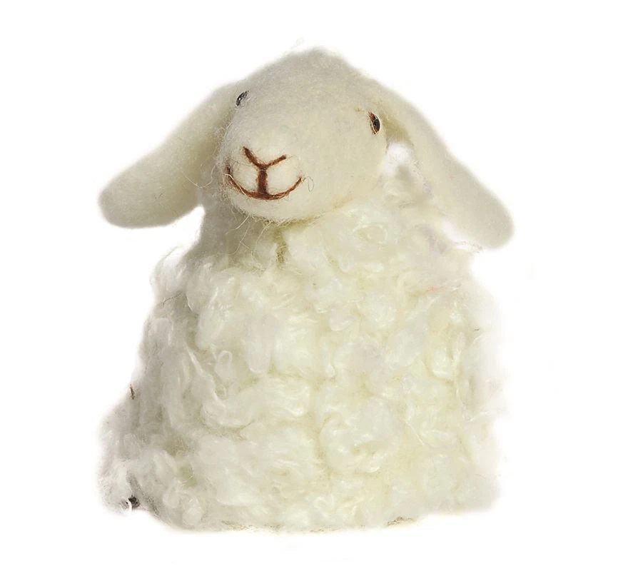 Eierwärmer aus Filz [ Schaf ] für den fröhlichen Frühstückstisch