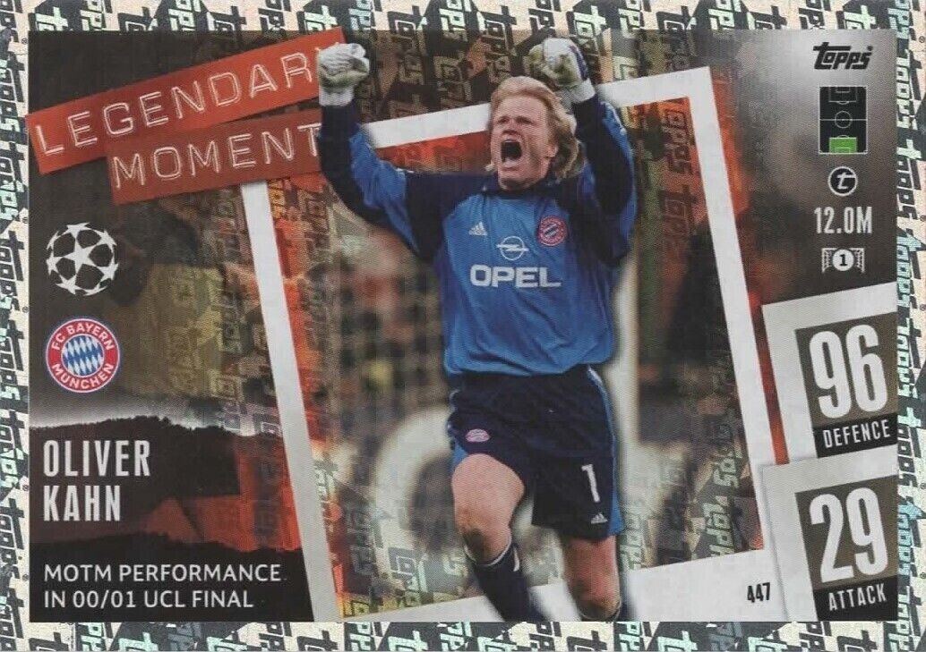 Match Attax 2023 2024 23 24 Oliver Kahn Bayern Munich Legendary