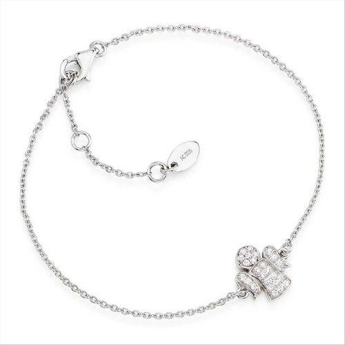 Damen Armband Amen Kette aus 925 Silber mit Zirkonia Engel - Bra - Bild 1 von 3