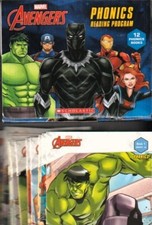 Marvel Avengers Phonics Reading Program 12 Scholastic Books NEW 2021 Ages 3 up