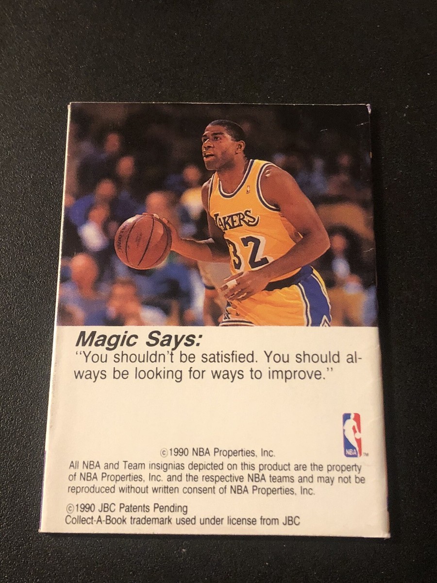 1990-91 NBA Hoops Collect-A-Books Magic Johnson HOF | eBay