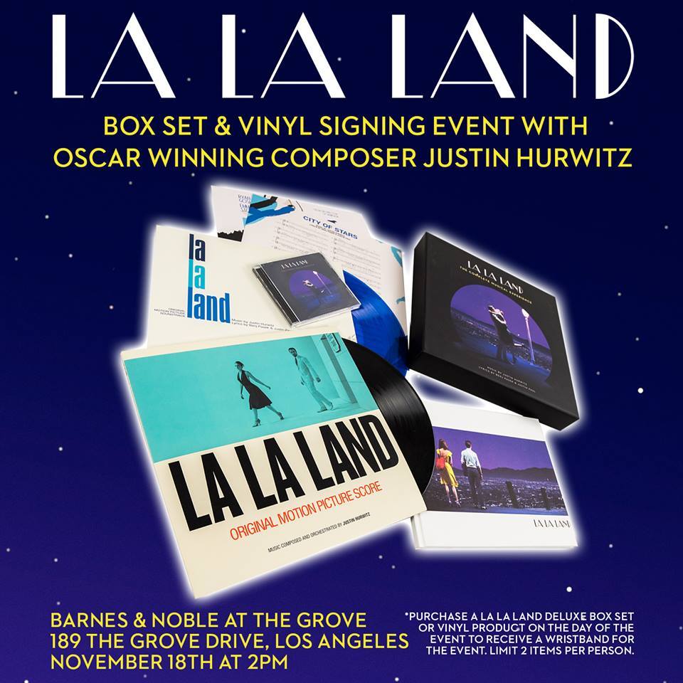 【新品未開封】【レコード】Justin Hurwitz La La Land LA LA LAND OST JUSTIN HURWITZ *RARE* SIGNED LP BLUE VINYL