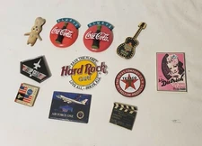 Lot Of 11 Vintage America Classics Fridge Magnet Hard Rock Coca Cola NASA Etc...