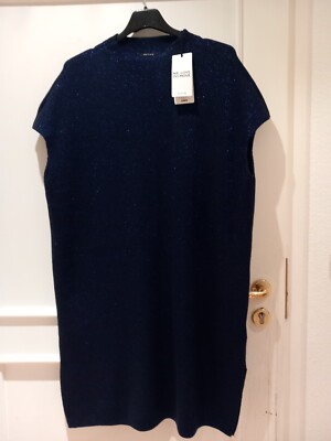 Strickkleid von Taifun Gr.48 Farbe königsblau. Neu mit Etikett.