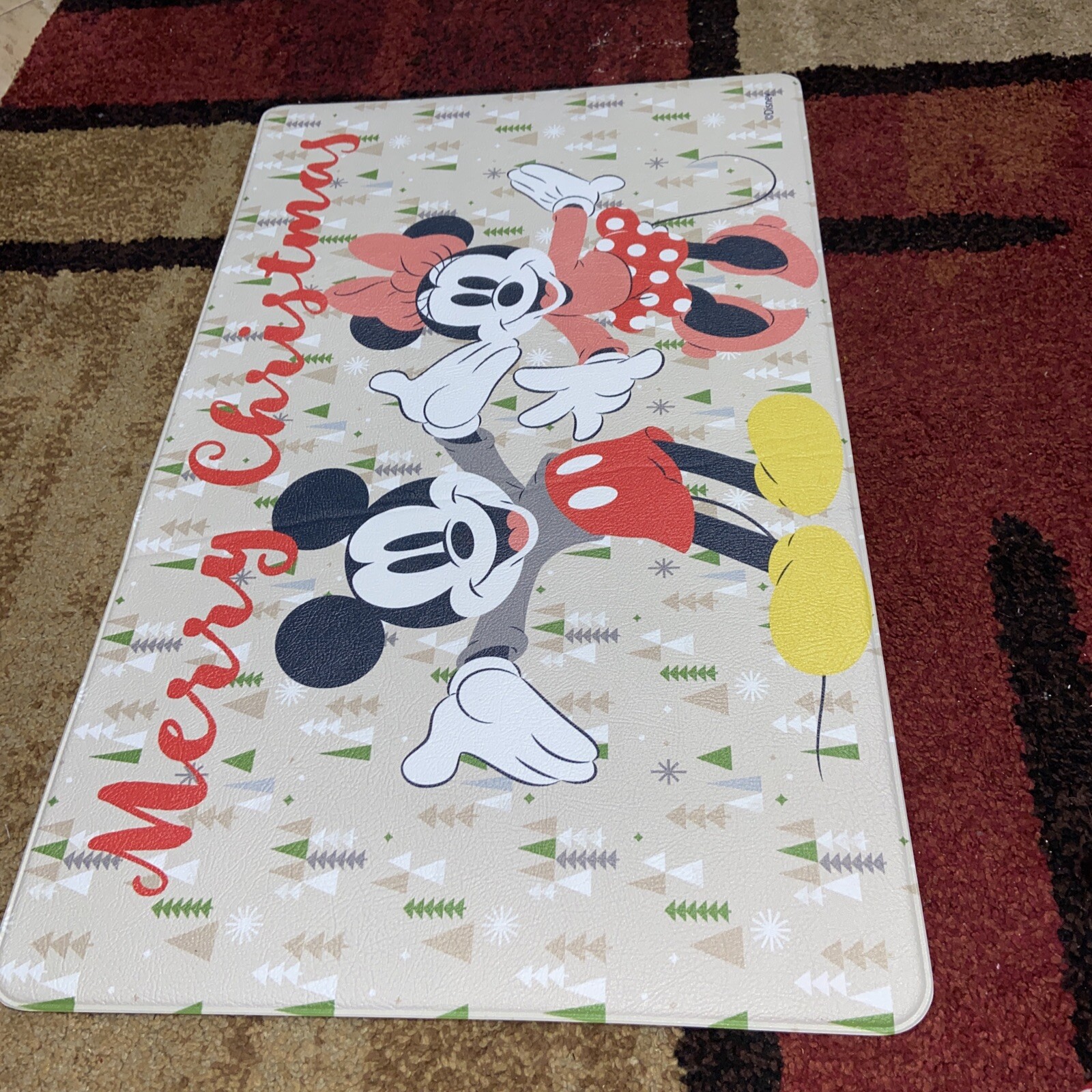 Disney Mickey Mouse AntiFatigue Kitchen Mat Rug 18x30 Christmas eBay