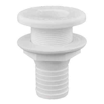 ATTWOOD PLASTIC THRU-HULL   FITTING 1 1/2'' ID WHITE