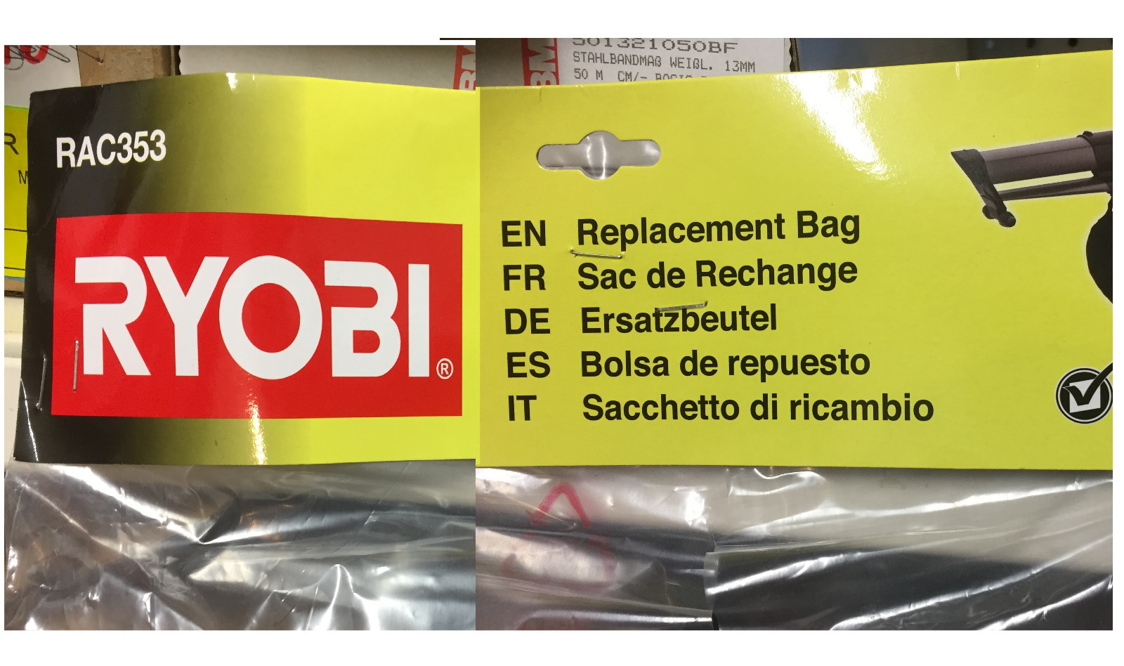 Ricambio Per Sacca Raccolta Ryobi 5132002995 - Capacità 50L - Per Aspiratori E Soffiatori - Foto 4