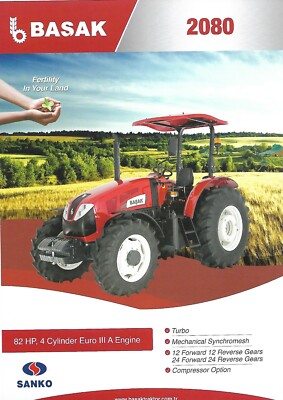 Farm Tractor Data Sheet - Basak - 2080 - c2015 - Brochure (F7567)