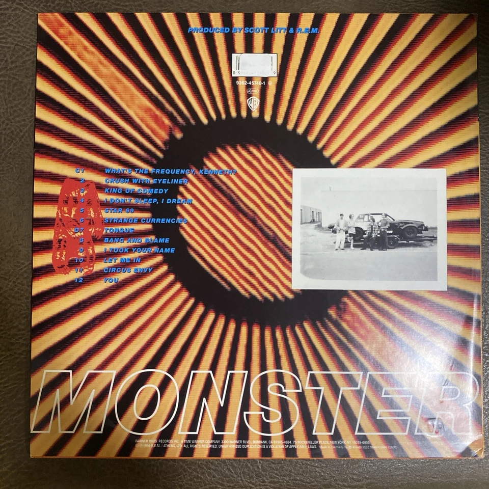 vinyle R-E-M monster pressage original 9362-45740-1 - Photo 2/4
