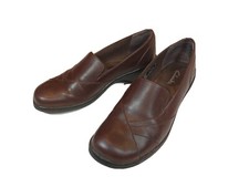 Clark's Collection Shoe Women's 6 M Brown Leather Slip On Casual Loafers Pre-own