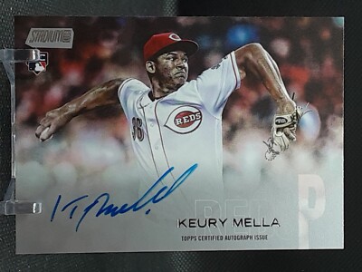 KEURY MELLA 2018 STADIUM CLUB AUTO ROOKIE REDS