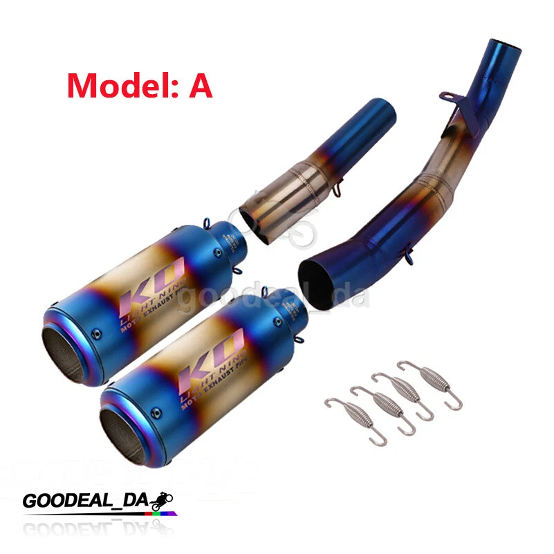 Motorcycle Exhaust Mid Link Pipe Tail Muffler Pipe For Kawasaki Z1000 2007-2009 - Imagem 2 de 4