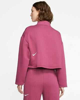 Nike Women's Sportswear Tech Fleece 1/4 Zip Top Size M CT0882 528
