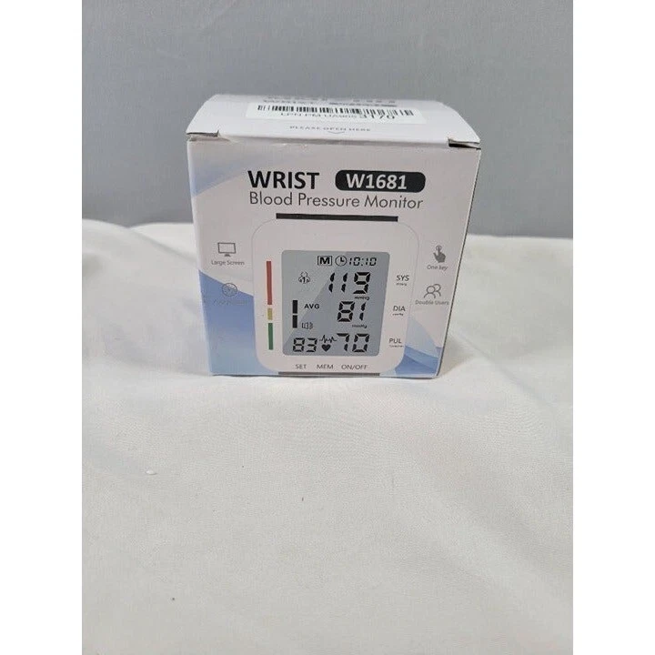 Mmizoo blood pressure monitor large lcd display & adjustable wrist cuff deals