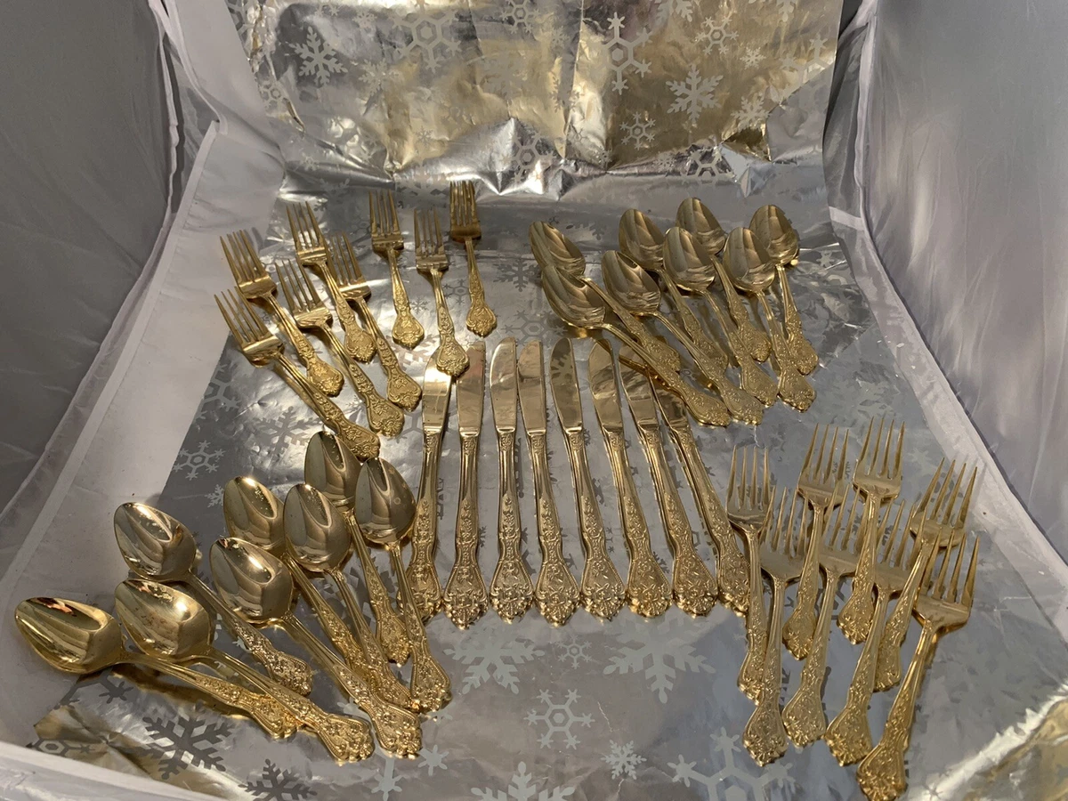 Japan Gold Plated Standard Set Flatware Sets | eBay