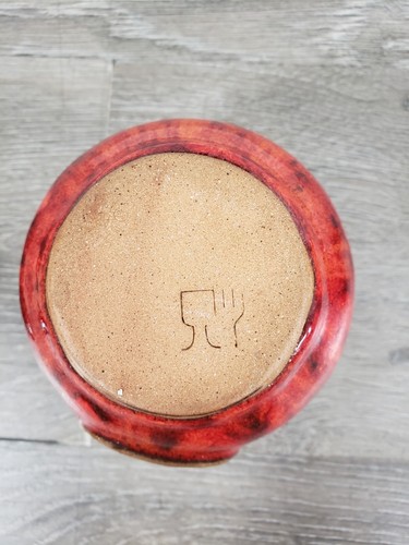 PRIMATIVE CUKR Tschechische Zuckerdose mit Deckel UND AUSGEGOSSENEM KLEINEN TELLER ROT MARKEN - Bild 9 von 20