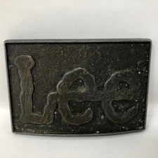 VTG Lee Brand Jeans Belt Buckle Work Wear Kontoor Blue Denim Casual Wear Cowboy