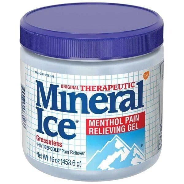 SM Mineral Ice Pain Relieving Gel Rub Jar 16oz