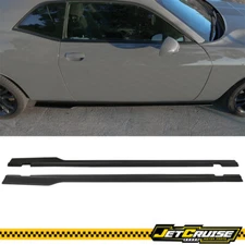 For 15-23 Dodge Challenger SXT Style Black Primer Side Skirts Rocker Panel PP