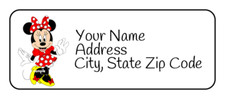 30 Return Address Labels, Stickers, Personalized, Tags, Mouse, 2.625" x 1" 30