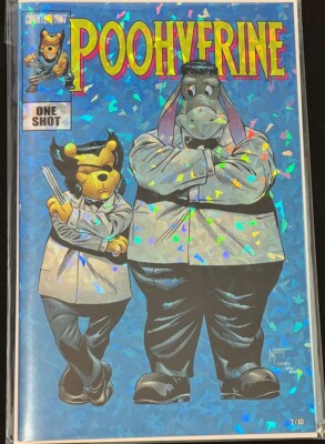 Crystal Foil - Do You Pooh Poohverine - Homage of the iconic Wolverine #8 cover!