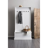 White Hall Tree Storage Hallway Bench Coat Hanger Hook Shoe Trunk Chest Hanging White Hall Tree Storage Hallway Bench Coat Hanger Hook Shoe Trunk Chest Hanging