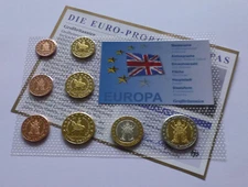 Euro Proben Großbritannien 2003 / United Kingdom Euro Pattern set 2003