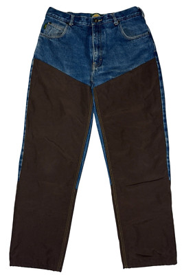 Cabelas Mens Roughneck Upland Fleece Lined Hunting Jeans 34x30 Brush Guard