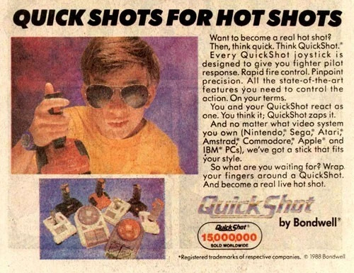 Nintendo NES QuickShot II 2 Turbo Classic Joysticks Controller in Box *FREE Post - Image 2 of 4