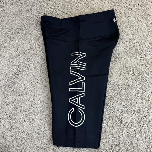 Calvin Klein Shorts Women’s XS Performance High Waist 9” Bike Phone Pocket NWT - Picture 3 of 8
