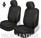 Caterpillar Car Truck Seat Covers for Front Seats Set Faux Leather For VW