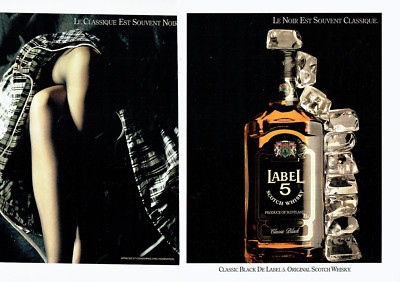 Werbung Advertising 108 1988 Scotch Whisky Classic Black Label 5 (2 Seiten)