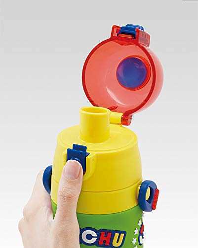Pokemon Water Bottle Skater SDPV5-A 480ml Stainless Bottle For Kids Pikachu New - Picture 2 of 7