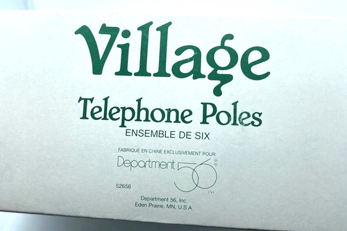 Dept 56 Village Accessories - Telephone Poles #52656 - NEW - Picture 3 of 3