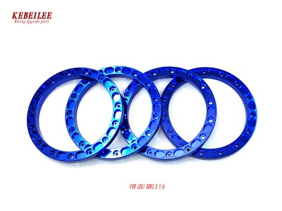 KEBEILEE CNC aluminum Outer beadlock ring for LOSI Super Baja Rey 2.0 1/6 wheel
