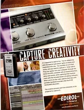 Edirol by Roland  Capture Creativity Original Print Ad