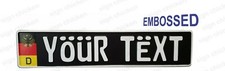Black German Eagle Euro Euro Style Tag Bmw European License Plate Custom