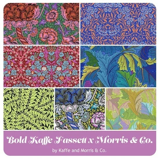 Kaffe Fassett x The Original Morris & Co. Fabric Collection -Fat Quarter bundles - Image 2 of 4