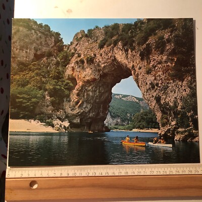 giant postcard in color les gorges de l'ardéche