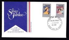 1977 QUEEN ELIZABETH II SILVER JUBILEE DECIMAL STAMP FIRST DAY COVER #2231