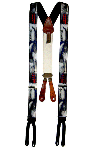 RARE TRAFALGAR SUSPENDERS Limited Edition Braces SEA TO SHINING SEA - Picture 3 of 4