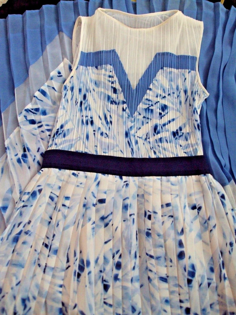 Bcbgmaxazria Dresses | Nwt Maxi Shades Of Blue Dress | Color: Blue | Size: Xs | Laviscloset's Closet