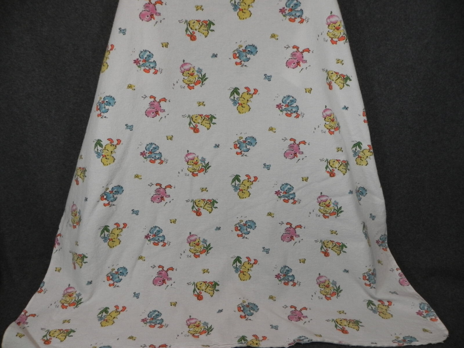 Vintage Hospital Receiving Baby Blanket Ducks Birds, Medline Industries