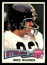 Mike Wagner 1975 Topps Card #153 Pittsburgh Steelers