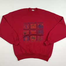 Vintage Mother Size L USA Made Pullover Crewneck Sweatshirt Novelty Mom