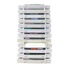 Nes Nintendo Lot of 12 Yoshis Safari Frogger WWF Super Wrestle Mania Tecmo Bowl